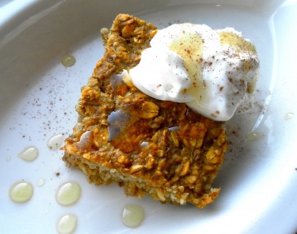 Pumpkin Pie Baked Oatmeal