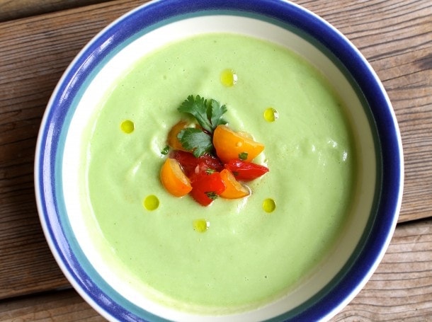 Chilled Cucumber Avocado Soup Chilled Cucumber Avocado Soup