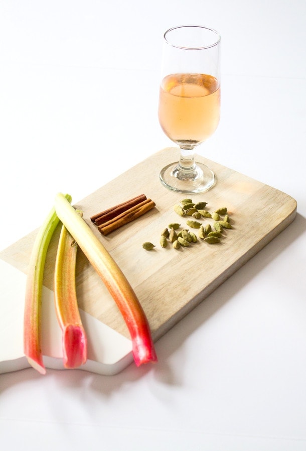 Savory Rhubarb Rosé Sauce | heartbeet kitchen
