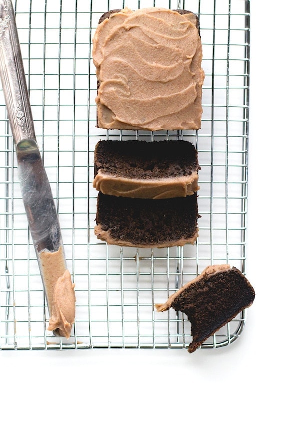 "Chocolate" Carob Bread with Date Caramel Frosting {AIP/Paleo}