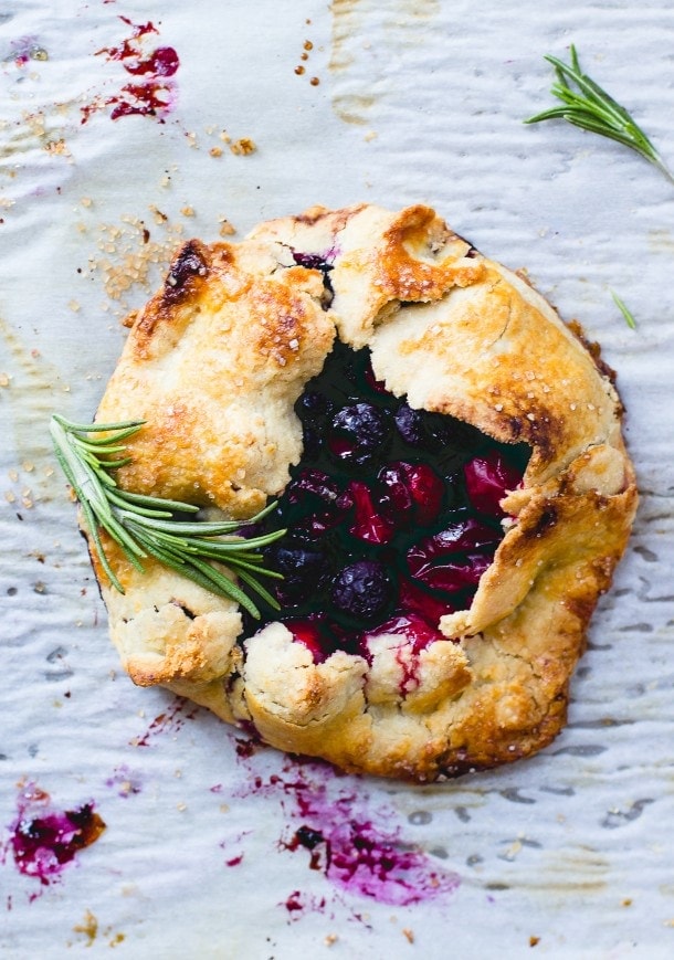 Cranberry Blueberry Mini Galettes.