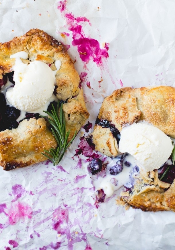 Cranberry Blueberry Mini Galettes {gluten-free}