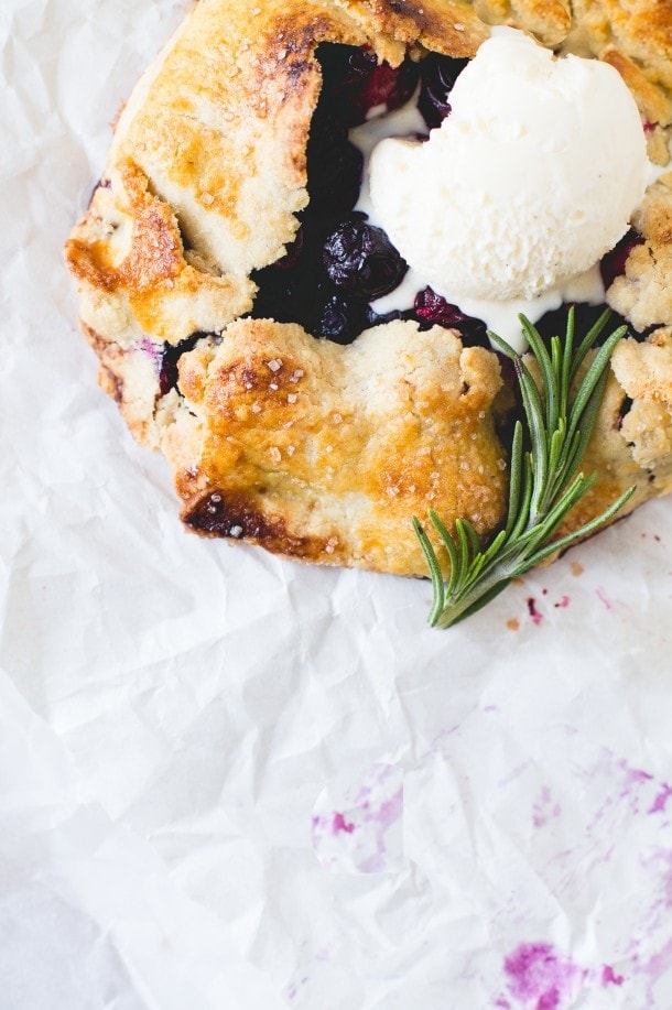 Cranberry Blueberry Mini Galettes.