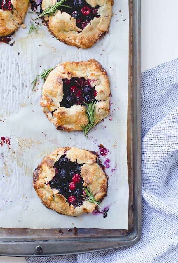 Cranberry Blueberry Mini Galettes {gluten-free}