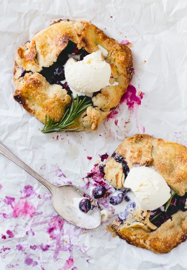 Cranberry Blueberry Mini Galettes.