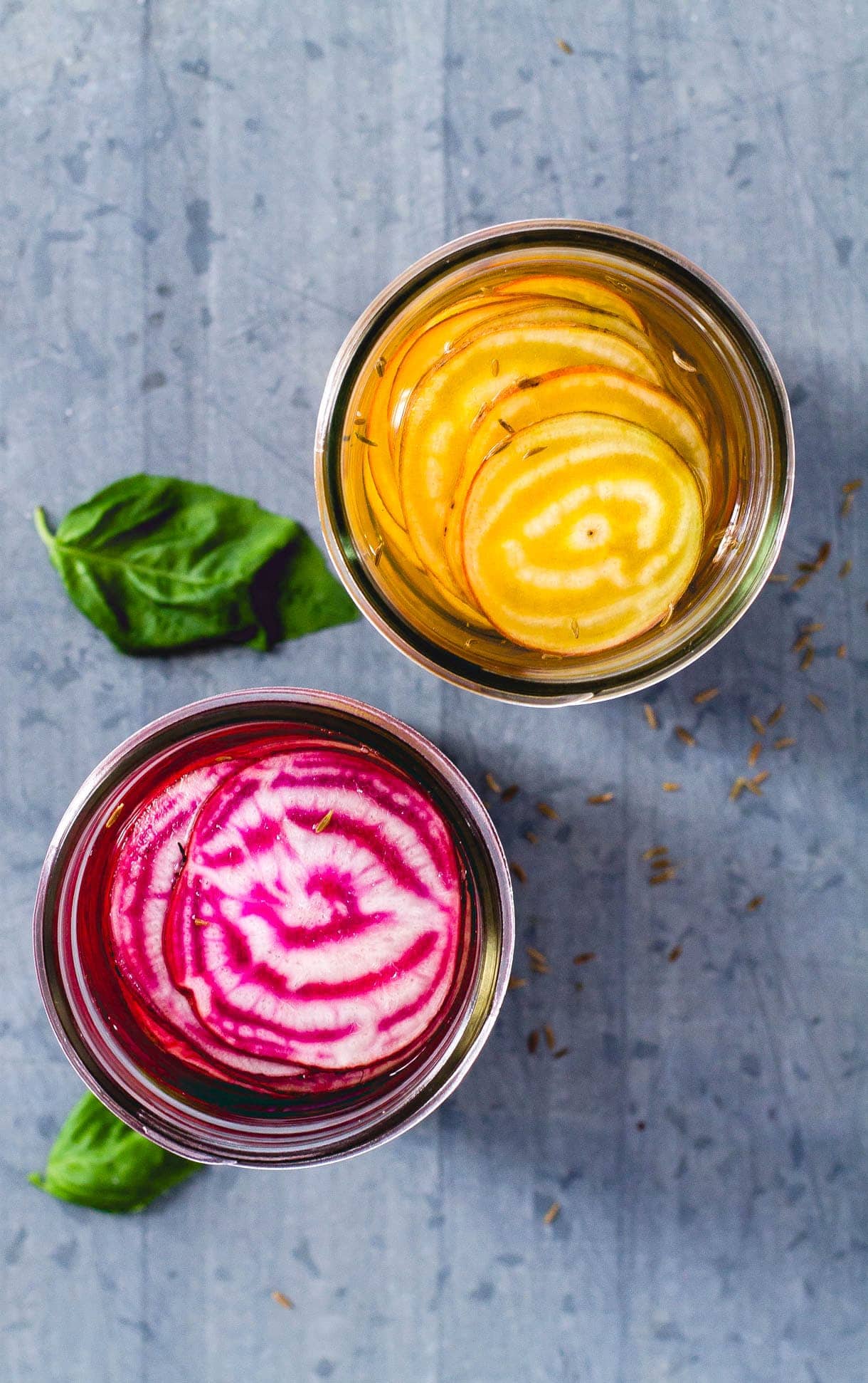 Fermented Beets with Basil & Cumin {recipe}