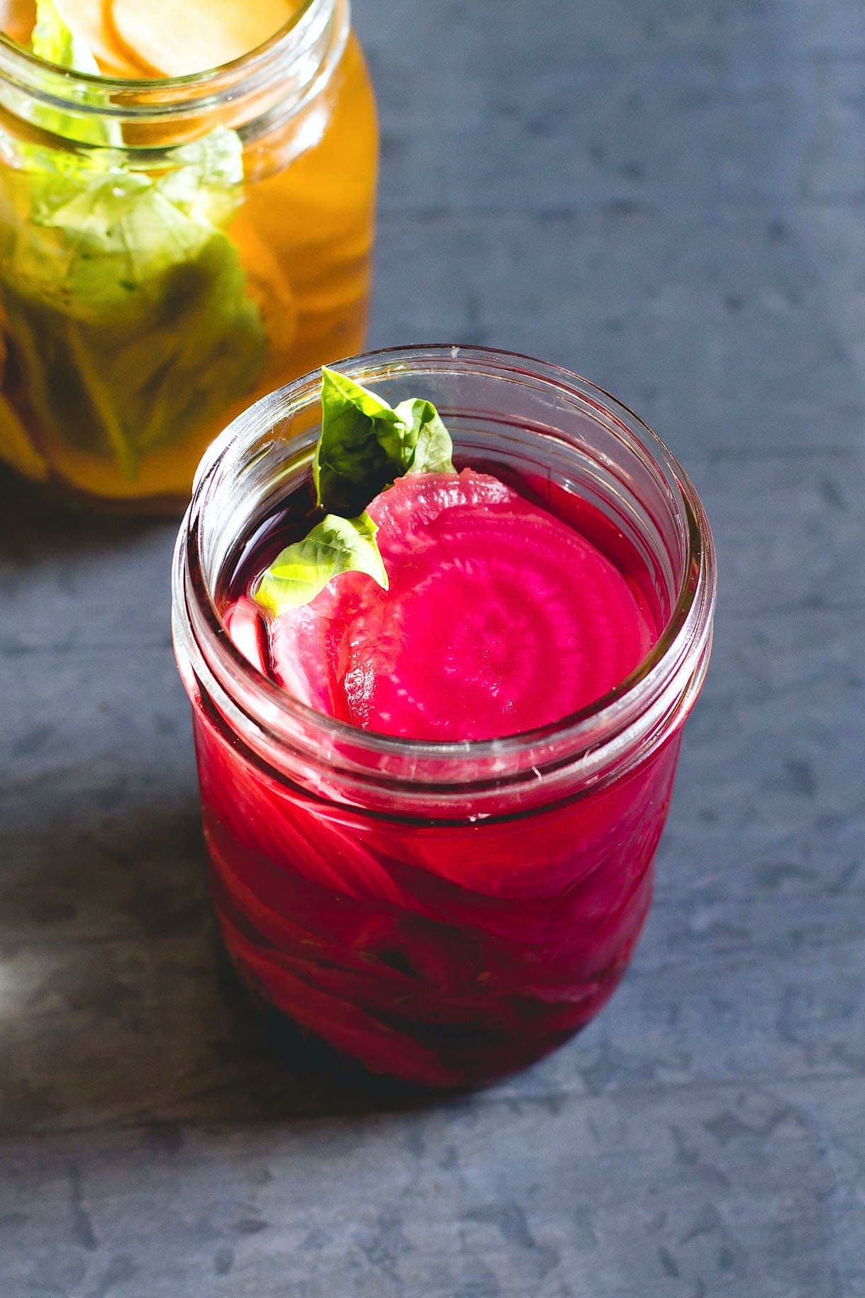 Fermented Beets with Basil & Cumin {recipe} healthy probiotics.