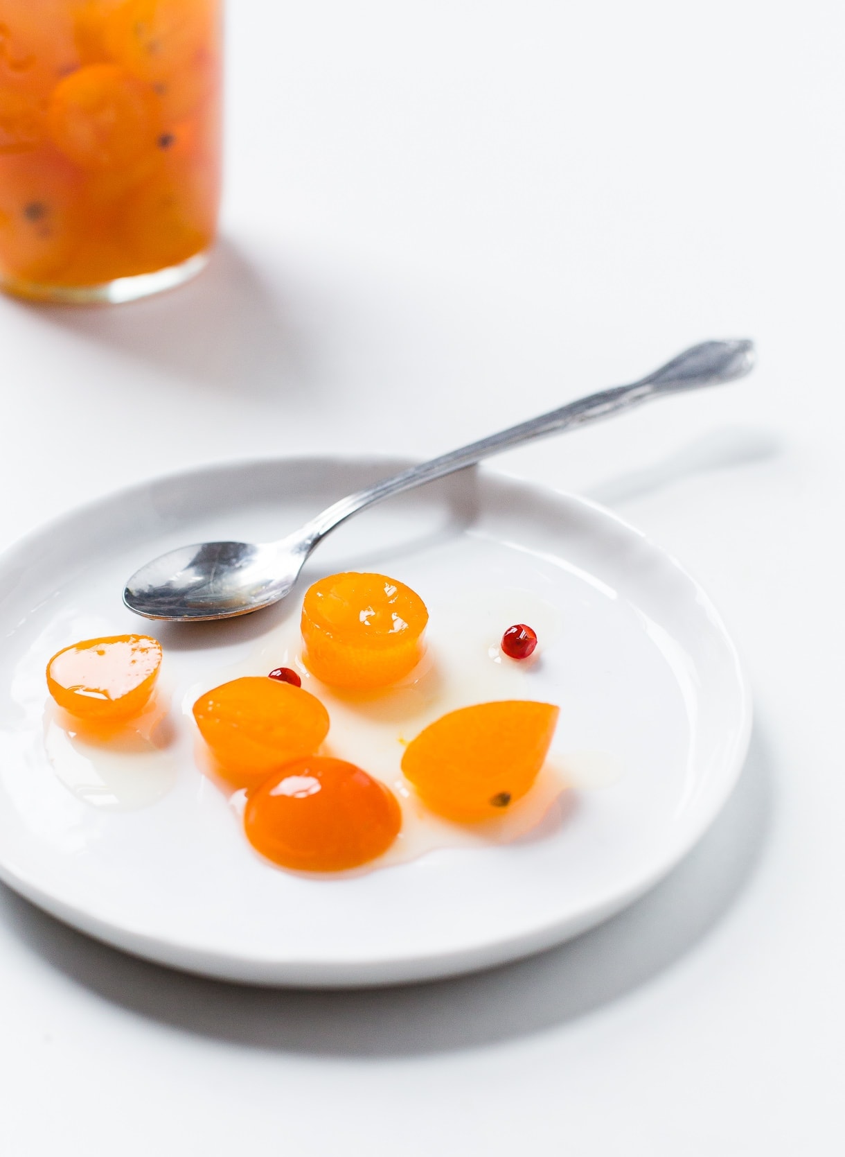 Pickled Kumquats with Pink Peppercorns {recipe}