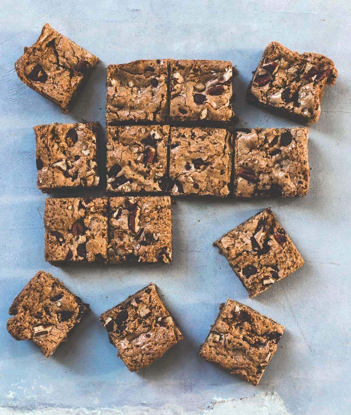 Coffee Chocolate Chunk Gluten-Free Blondies {made with teff flour}