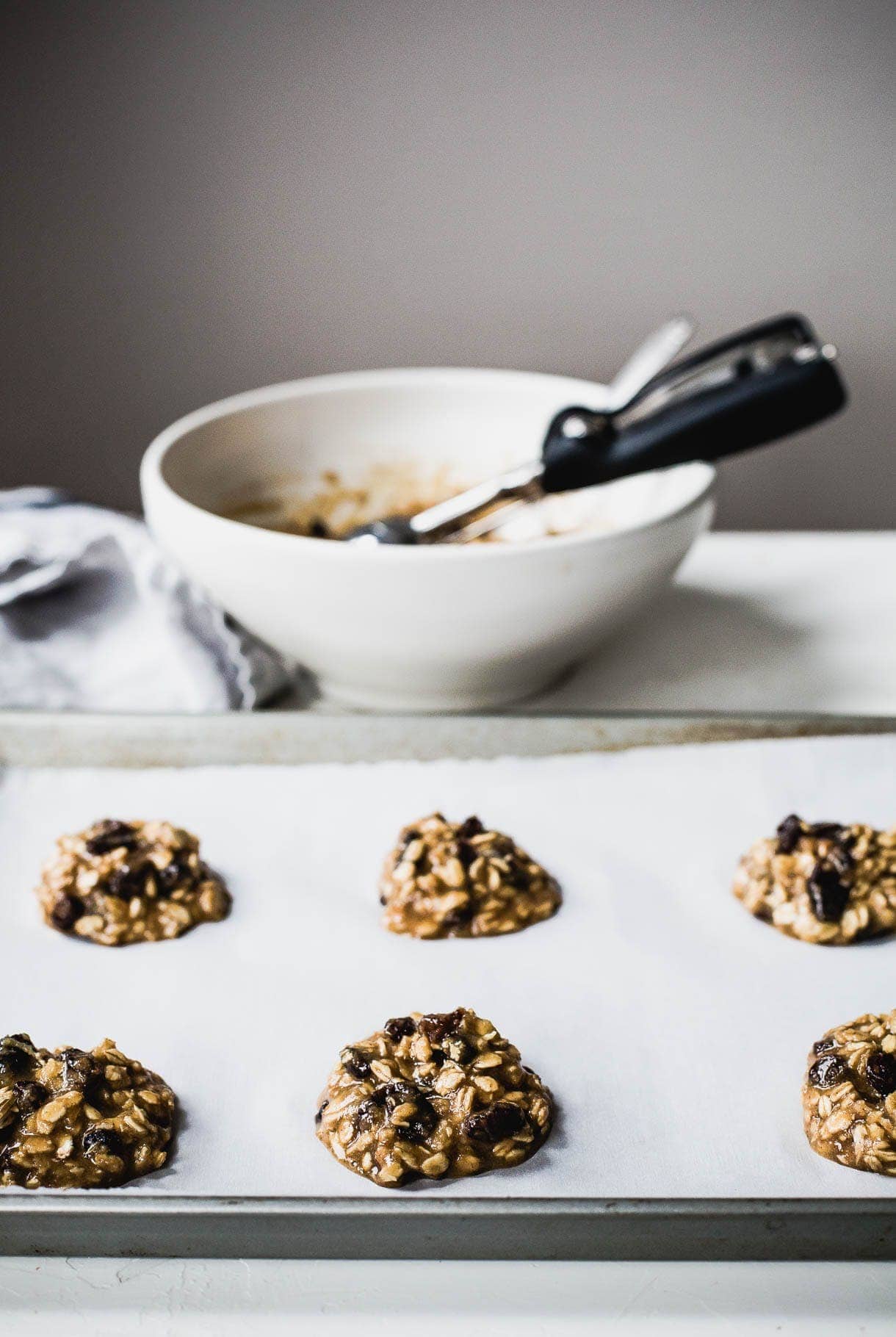 Soft Olive Oil Oatmeal Raisin Cookies {naturally gluten-free}