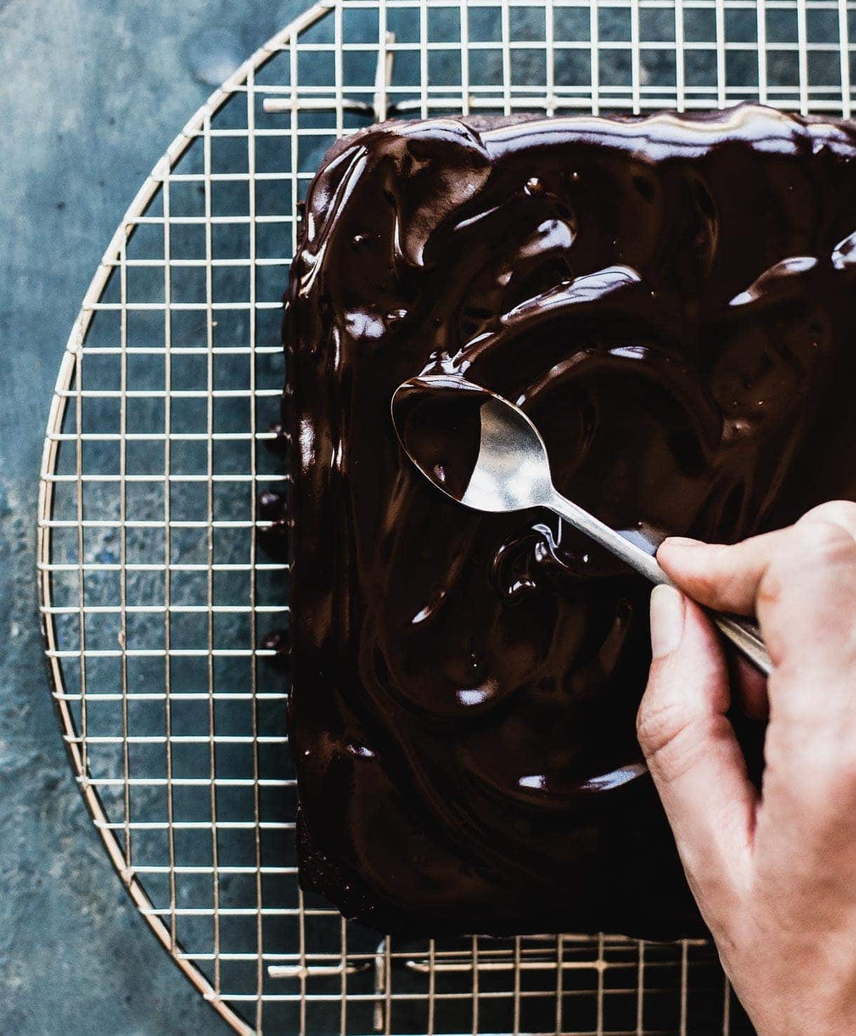 Gluten-Free Teff Brownies with Coconut Milk Vegan Ganache