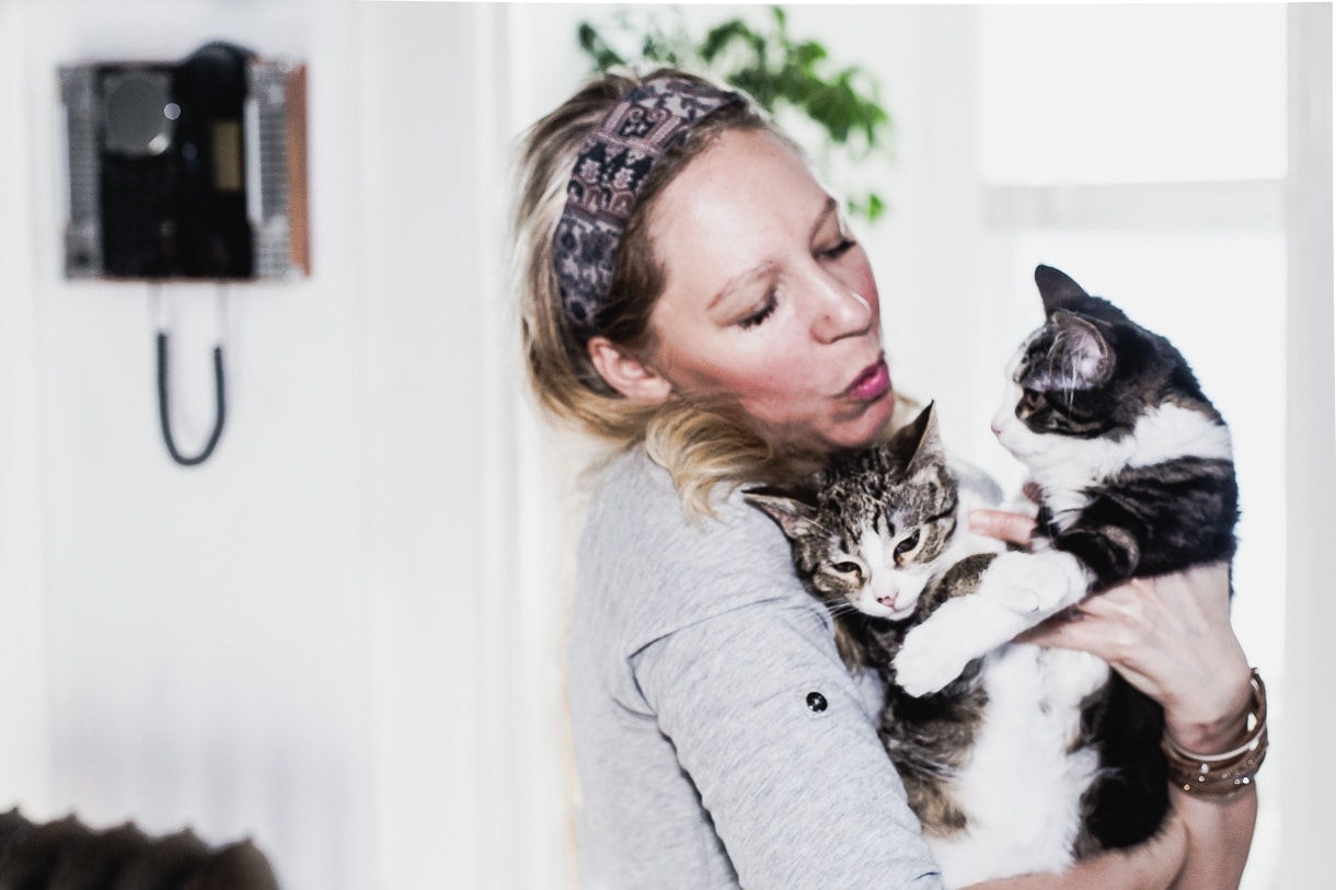 Woman holding kittens // Kittens giving hugs // Heartbeetkittens // Heartbeet Kitchen