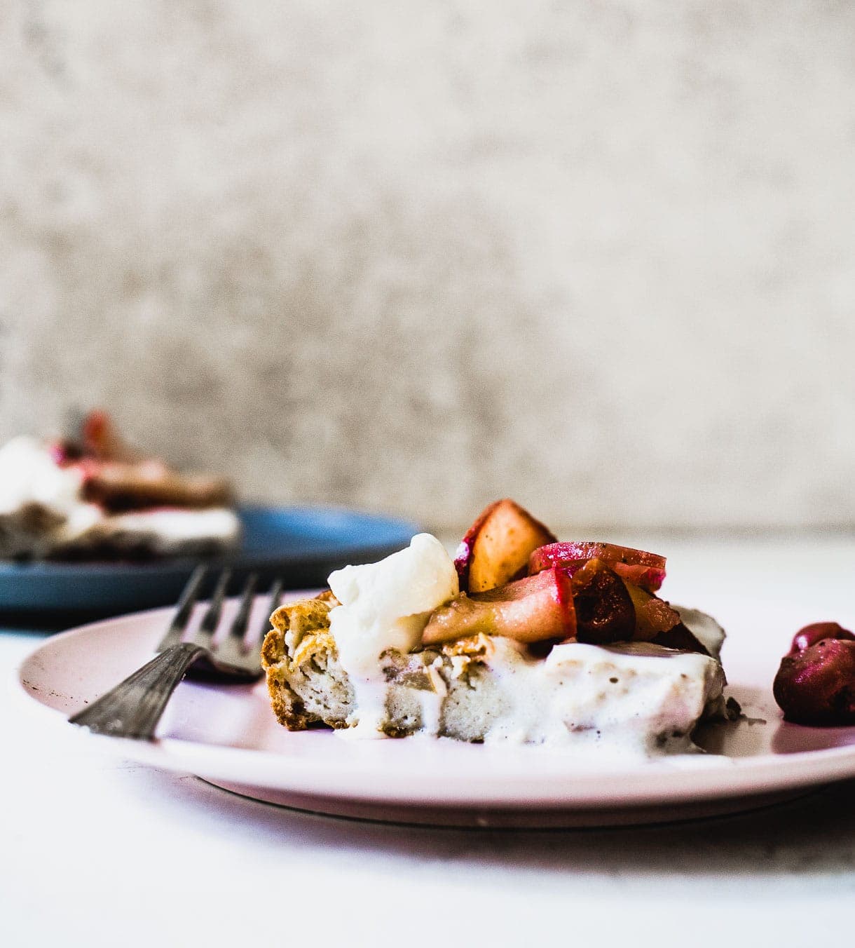 Tart Cherry Apple Oven Pancake (gluten-free)