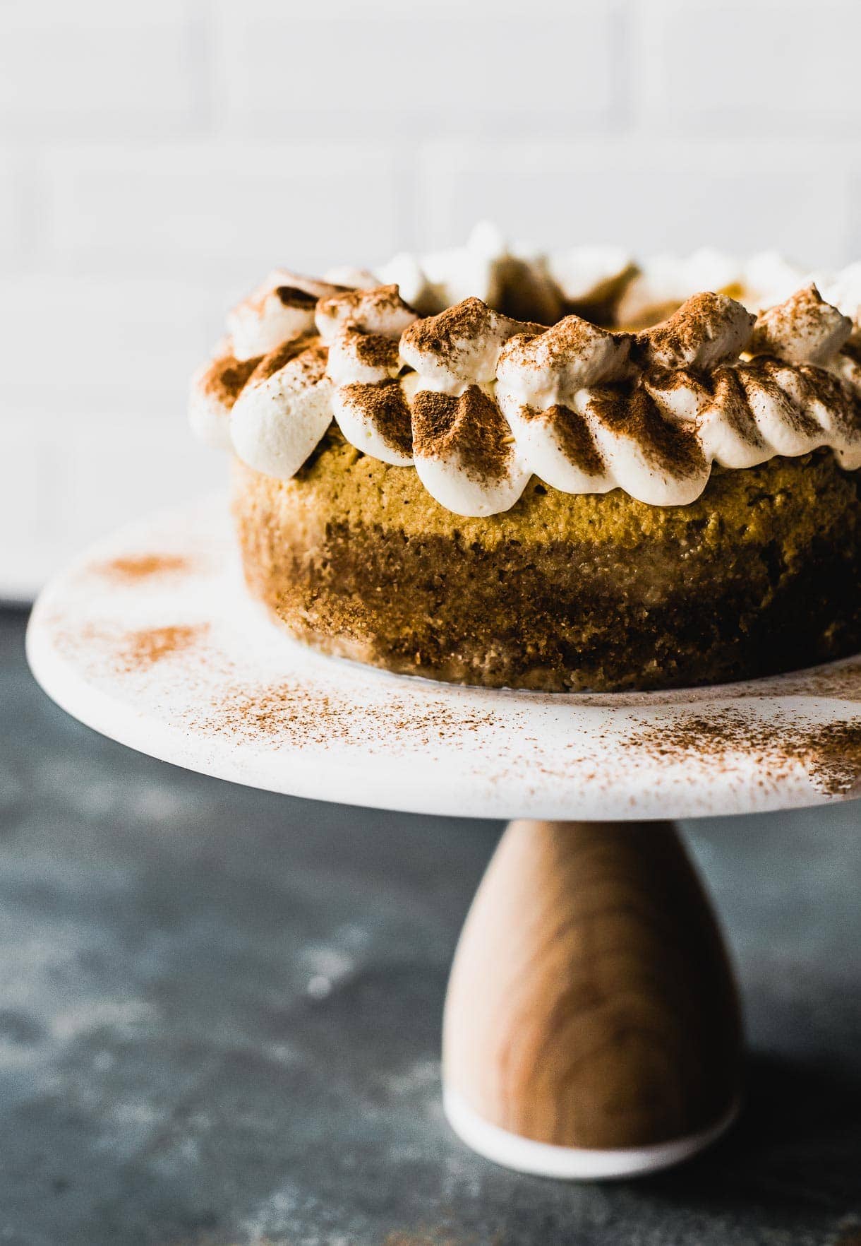 Instant Pot Pumpkin Cheesecake with gluten free crust