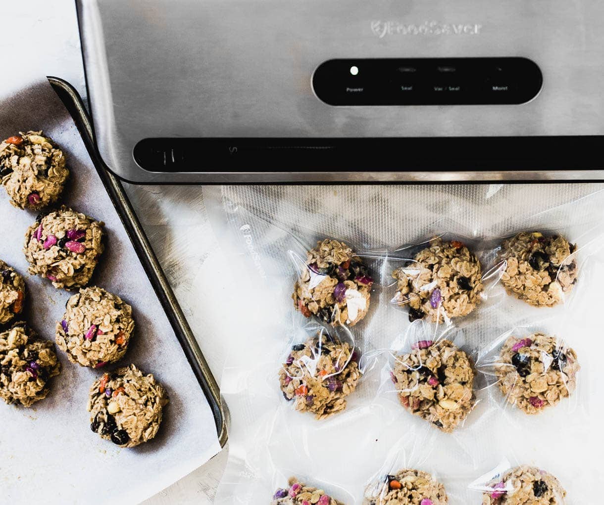using a foodsaver for freezing cookie dough