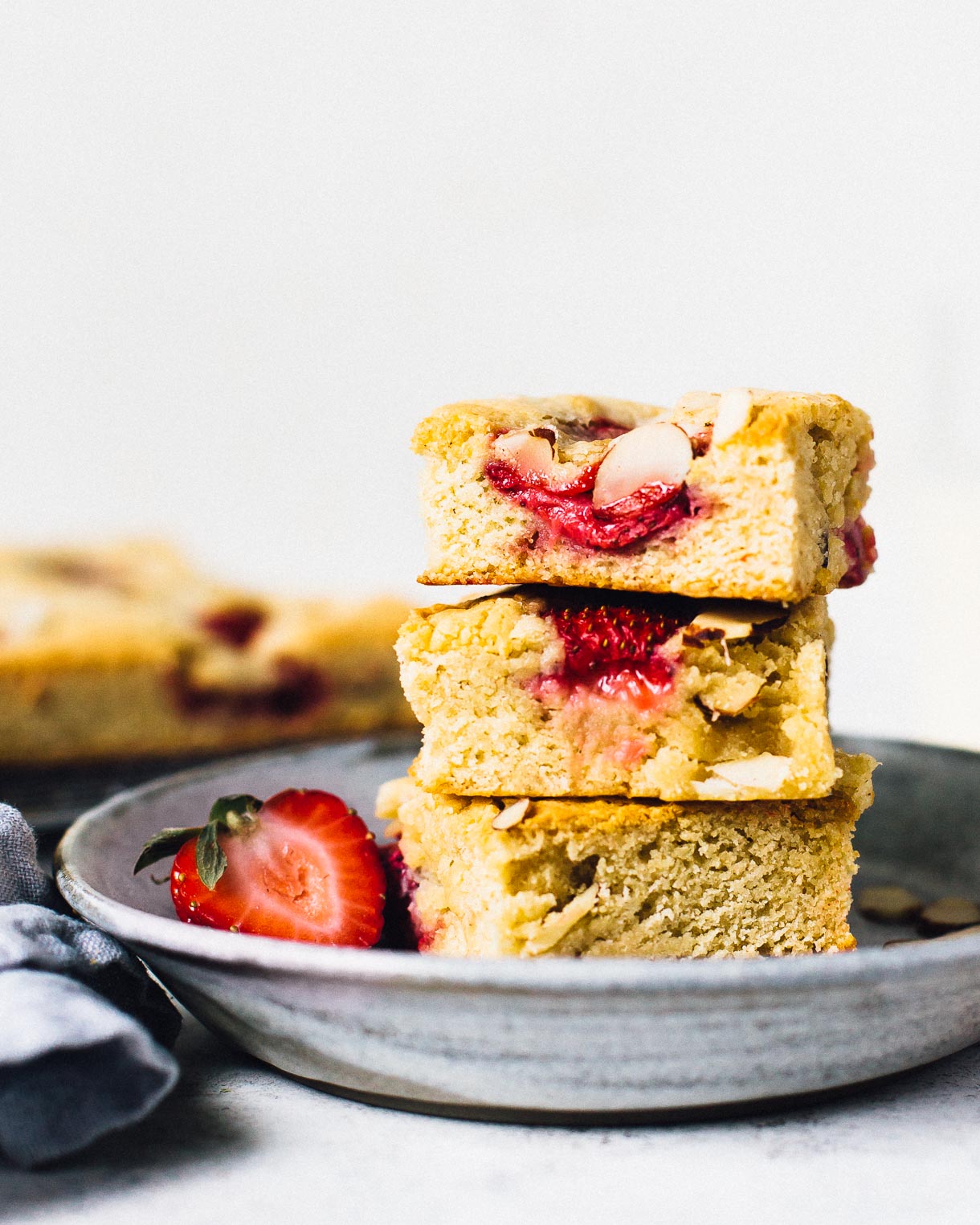 Gluten-Free Strawberry Blondie Bars Recipe