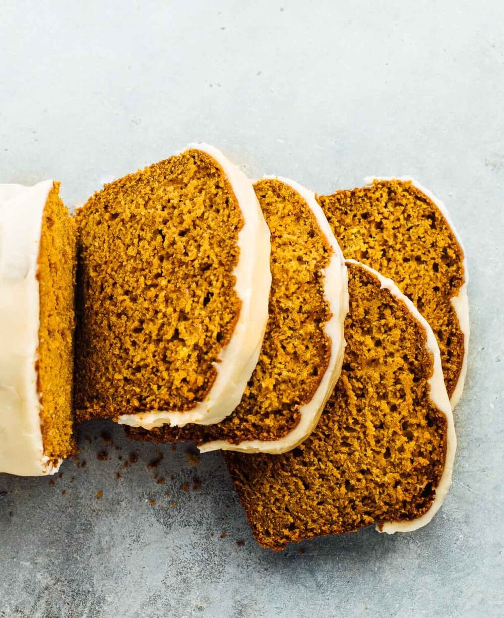 SOURDOUGH DISCARD PUMPKIN BREAD, SLICED
