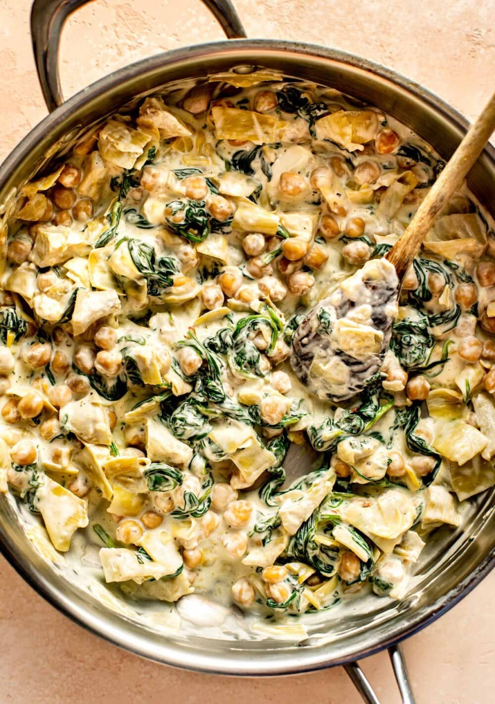 chickpea spinach artichoke filling