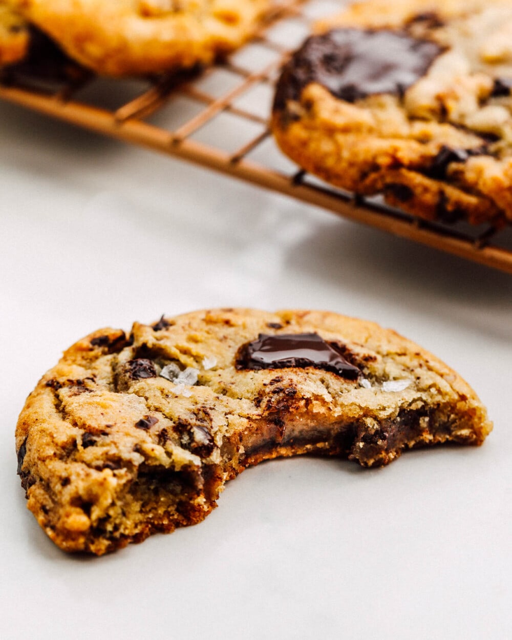 chocolate cookies on white backround