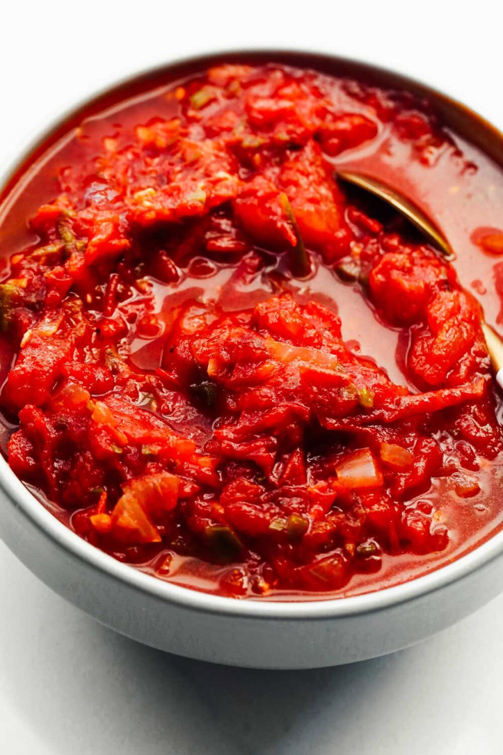 stewed tomatoes in a bowl 